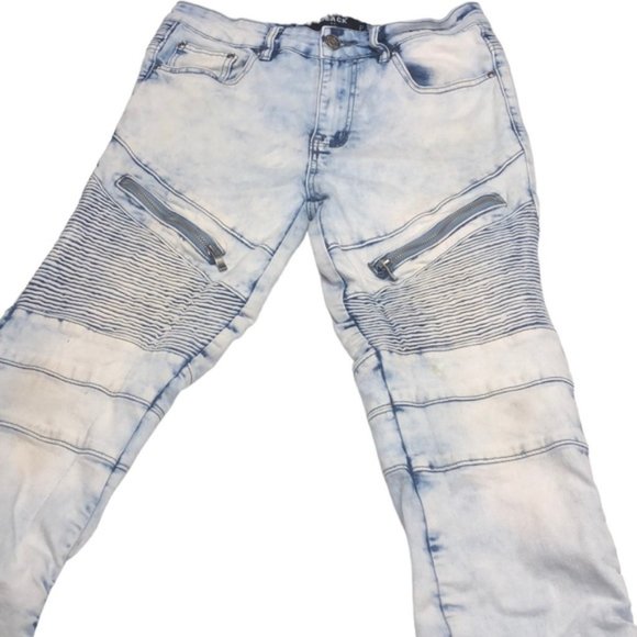 UNIQUE URBAN BLACK COMBAT JEANS 32x29 😎 - Picture 5 of 15